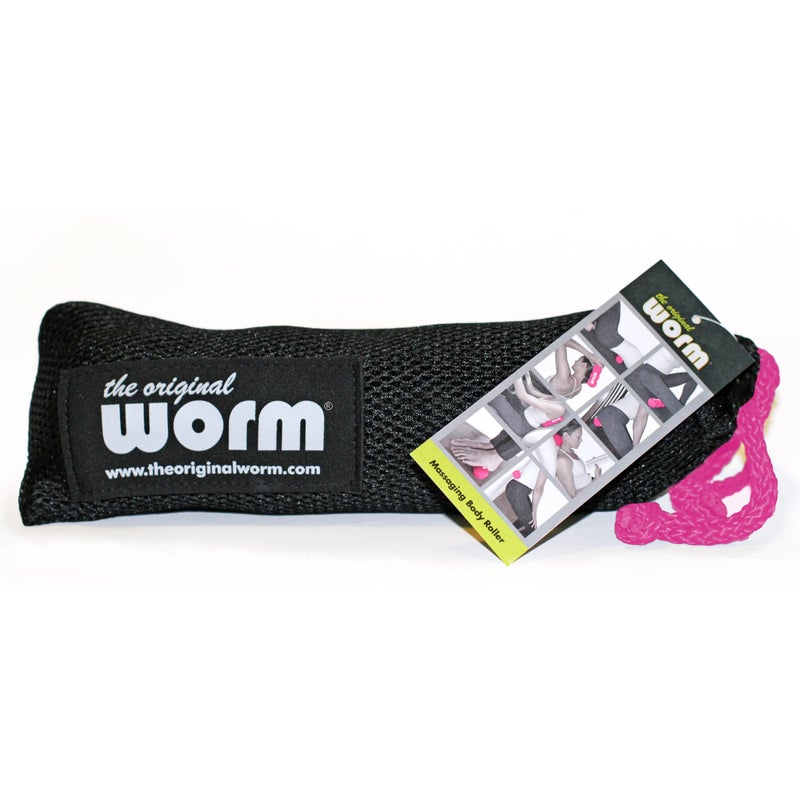 The Original Worm 6.3-Portable Massage Muscle Roller-Pink Small - Image 2